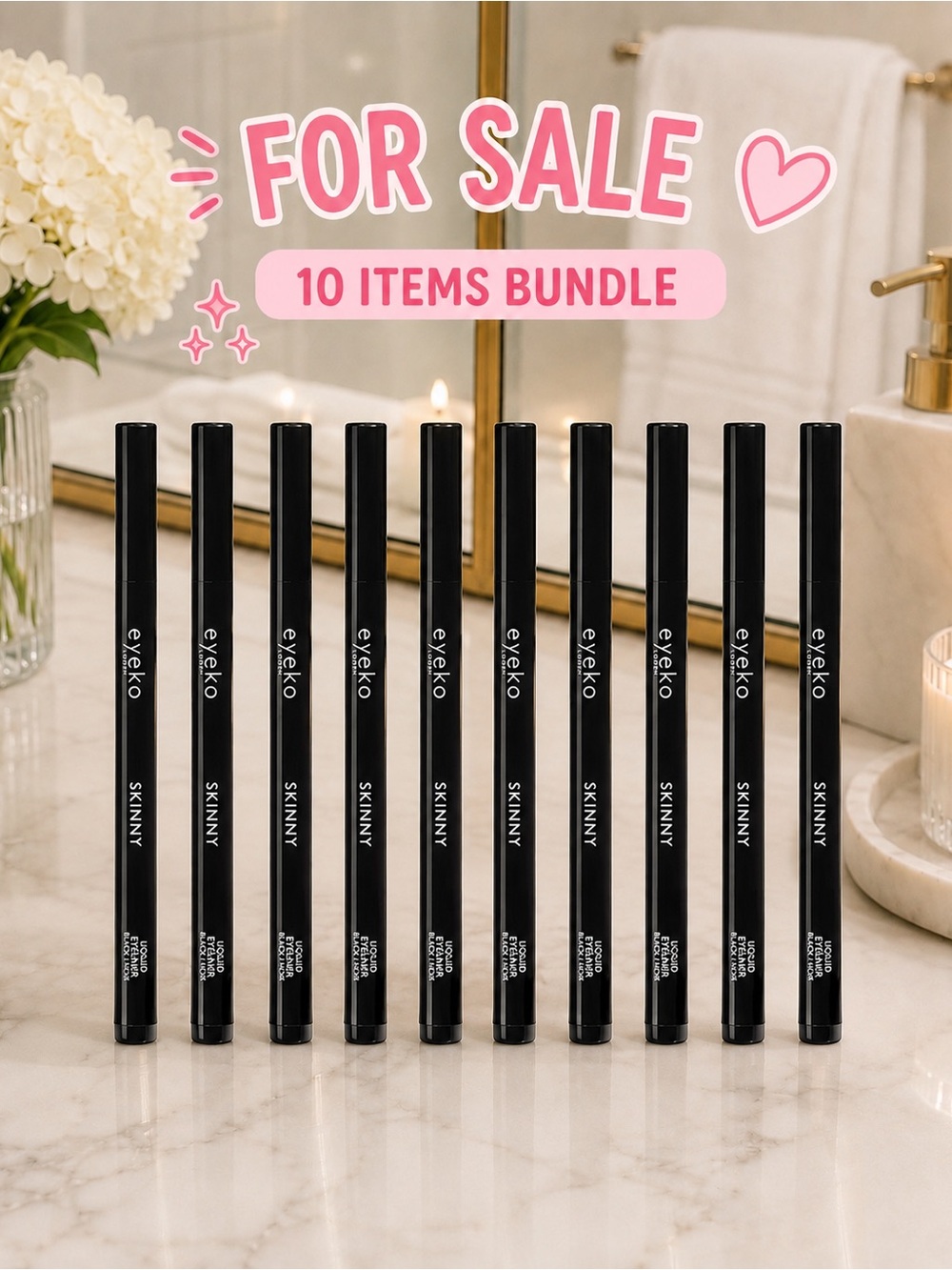 10 Eyeko Skinny Liquid Eyeliner  — Black